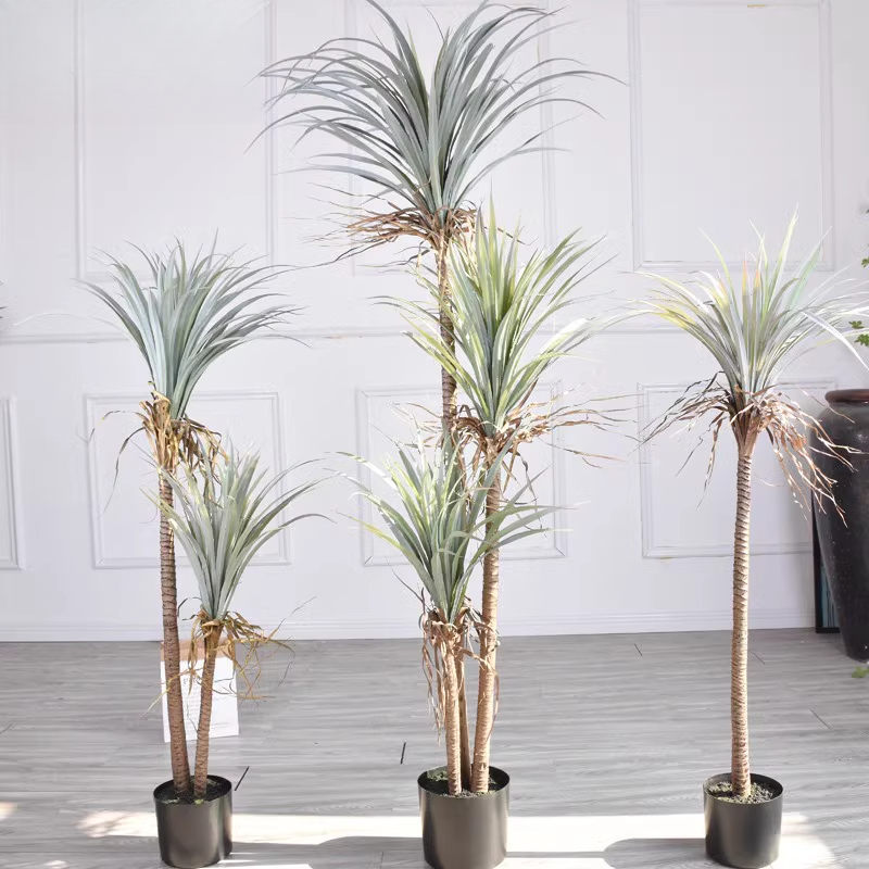 Dracaena Marginata - Drakenbloed Yucca Kunstplant Boom Vloerdecoratie Woondecoratie