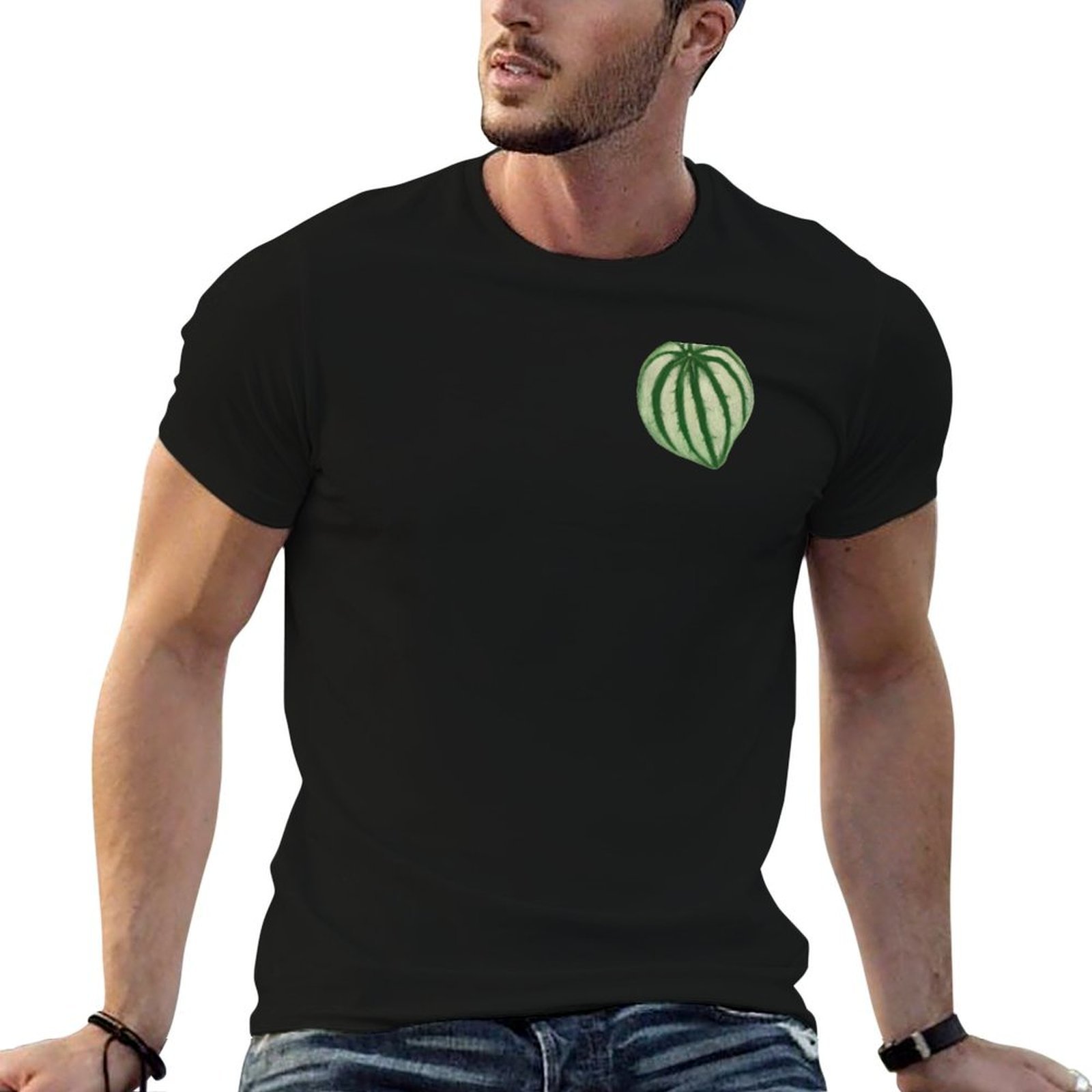 Peperomia Watermelon - Watermeloen Peperomia T-shirt met dierenprint voor
