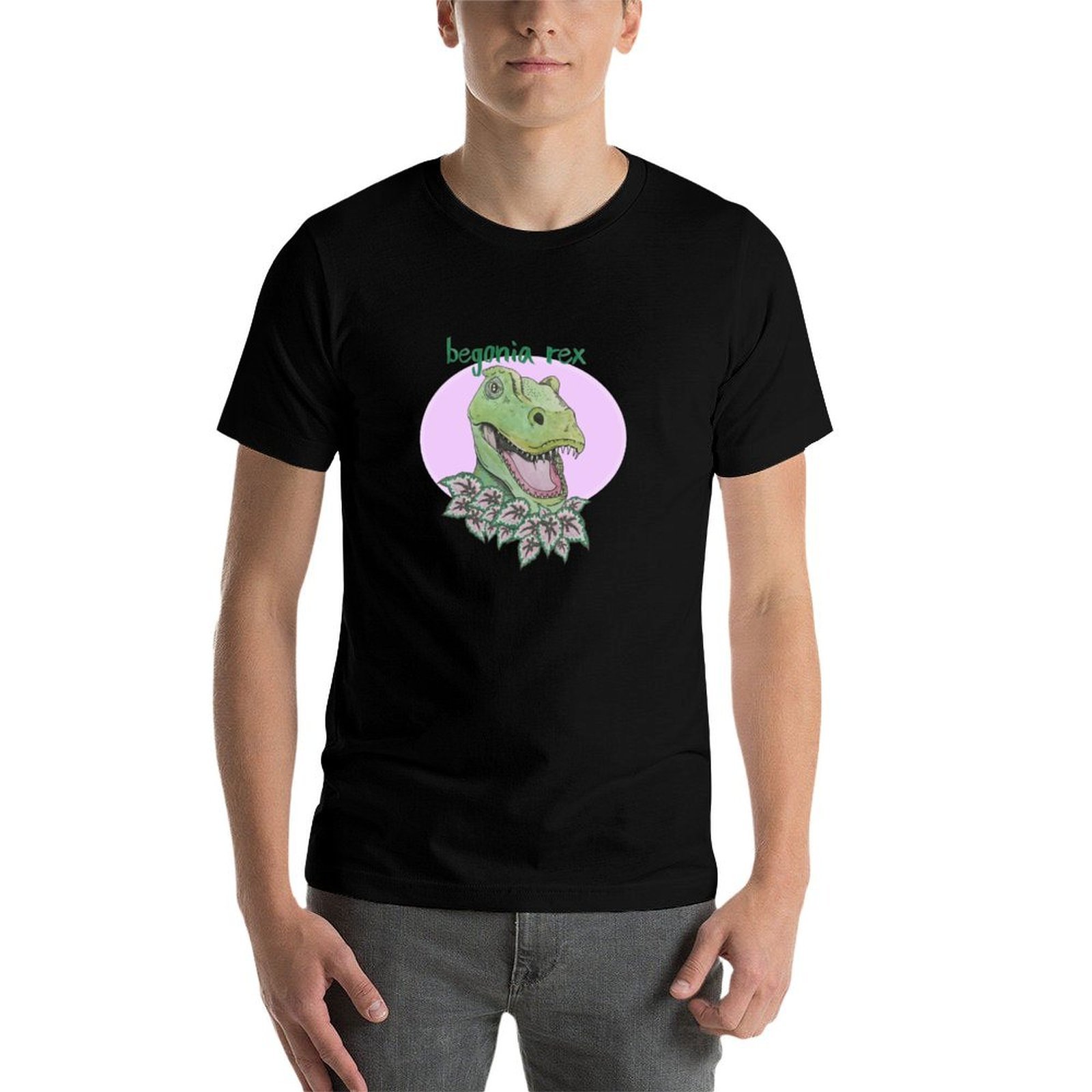 T rex begonia (roze) T-shirt,  - Begonia Rex recensie en prijs