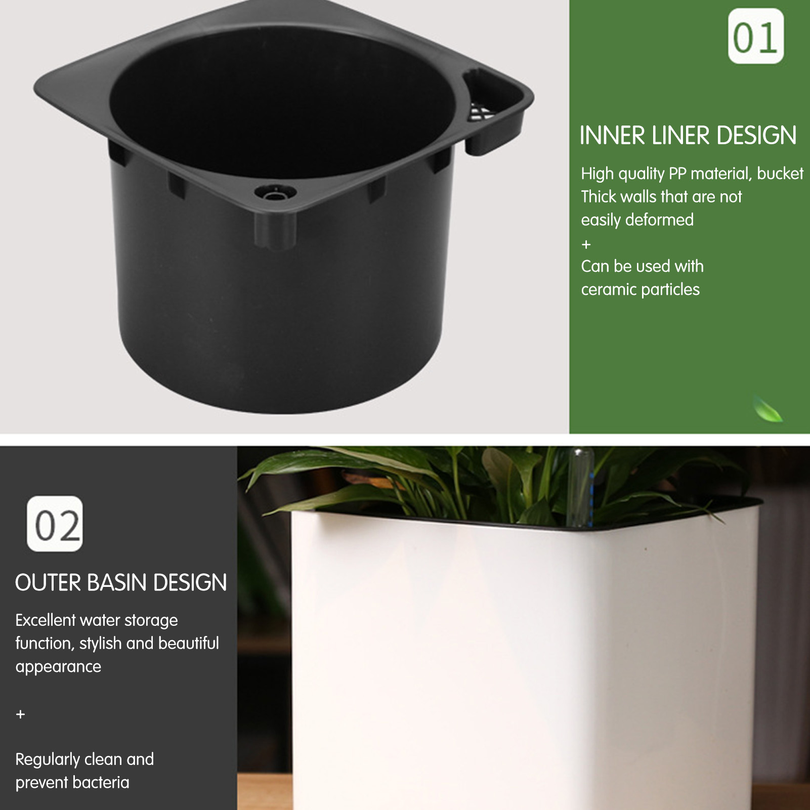 Zelfwaterende plantenbak Zelfw - Aloe Vera Pot recensie en prijs
