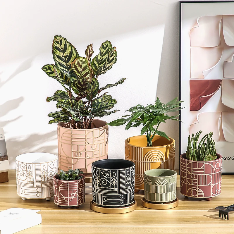 Eenvoudige cilindrische kerami - Aloe Vera Pot recensie en prijs